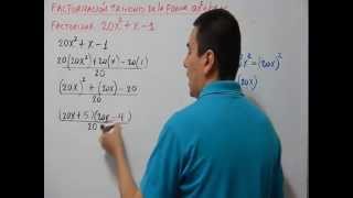 Cómo factorizar un trinomio de la forma ax2bxc Ejemplo 2 TRINOMIAL USING aX2bxc Example 2 [upl. by Aicnorev]