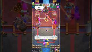 log bait vs royal recruits 🤯  royal tournament  clash royale  shorts battleroyale [upl. by Roderich337]