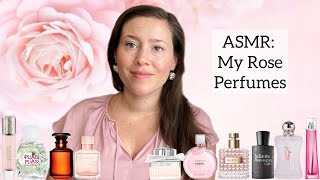 ASMR  My Rose Perfume Collection  Glass Tapping amp Whispering [upl. by Christabel263]