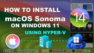 How to install macOS on windows 11 using Hyperv [upl. by Aenneea]