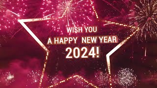 a Happy New Year 2024 Wishes Video Effects HD  First Time Star Style New Year Wishes [upl. by Elwyn]