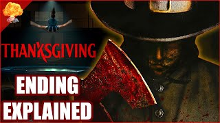 Eli Roths THANKSGIVING 2023  BREAKDOWN ANALYSIS amp ENDING EXPLAINED [upl. by Anaujit]