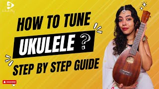 HOW TO TUNE UKULELE FOR BEGINNERS  EASY WAYS TO TUNE  SIMPLE METHODS  ASWATHI MUSIC CAFE [upl. by Landri]