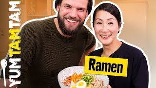 RAMEN LAMEN oder RAHMEN  Vegetarische RamenSuppe mit Kaoru Iriyama  yumtamtam [upl. by Llewkcor]