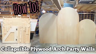 DIY Collapsible Wooden Chiara Arch Panel Backdrop Walls [upl. by Ardyth]