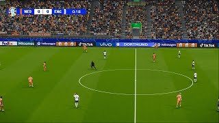 NEDERLAND 12 ENGELAND I HALVE FINALE UEFA EURO 2024 I PES 2021 [upl. by Goulette]