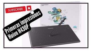 Huion H430P  Tableta gráfica para principiantes  Unboxing y primeras impresiones 2022 [upl. by Niamrej]