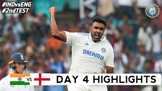 India vs England 2nd Test DAY 4 Full Match Highlights  IND vs ENG 2nd Test DAY 4 Full Highlights [upl. by Jariv]