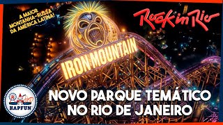 ROCK IN RIO anuncia o MAIOR centro de diversão do Brasil com montanharussa RECORDISTA  Hapfun [upl. by Laup720]