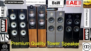 Bowers amp Wilkins Monitor Audio MordauntShort Acoustic Energy High Quality Tower Speakers [upl. by Coit403]