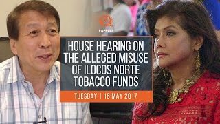 WATCH House hearing on the alleged misuse of Ilocos Norte tobacco funds [upl. by Siram]