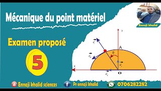 Examen proposé mécanique du point 5 [upl. by Tarabar]