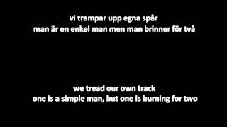 Kultiration  Enkel man Swedish lyrics amp English subtitles [upl. by Narmak]