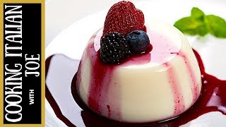 Panna Cotta  Cooking Italian with Joe [upl. by Rheims]