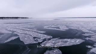 Ice formations on Oneida Lake in Upstate NY [upl. by Iinde]