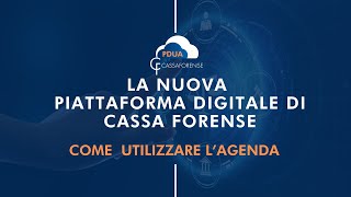 Come utilizzare lAgenda allinterno della piattaforma PDUA [upl. by Noelani]