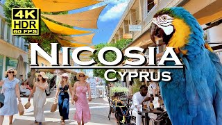 Nicosia Cyprus city center in 4K 60fps HDR UHD Dolby Atmos 💖 The best Places 👀 Walking Tour [upl. by Hazeghi840]