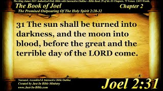 Bible Book 29  Joel Chapter 2  The Holy Bible KJV Read Along AudioVideoText [upl. by Amato]