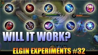 ODD ITEM AND SKILL COMBINATIONS  ELGIN EXPERIMENTS 32 WILL IT WORK ON A REAL GAME [upl. by Tessy590]