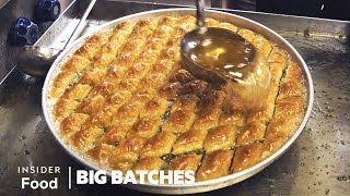 How 20000 Pieces Of Baklava Are Handmade Every Week In Gaziantep Turkey  Big Batches [upl. by Parsons]