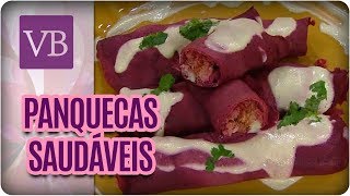 Receitas de Panquecas Saudáveis  Você Bonita 161017 [upl. by Haneekas]