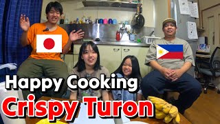 Crispy Turon Cooking in Japan  Google Translate  Filipino Single Father in Japan [upl. by Sivam503]