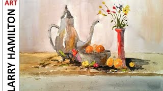 Collaborators Challenge  05  Still Life  Watercolor  Oct 28 2016 [upl. by Brose]