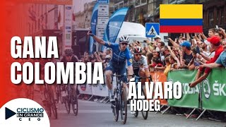 🏆🎉COLOMBIANO ÁLVARO HODEG LE GANA A PETER SAGAN🚴  RELATA RUBENCHO🎤🎧 [upl. by Ayaet]