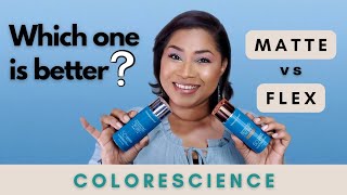 Part 5 Sunscreen Reviews  Colorescience SPF Matte vs Flex Sheri Approved [upl. by Mary]