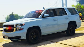 Unmarked Tahoe  Police Roleplay  LSPDFR [upl. by Neelik]