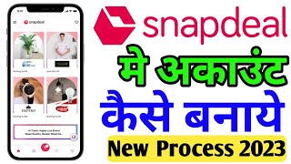 Snapdeal me Account kaise banaye  How To Create New Account in Snapdeal [upl. by Otrebmuh]