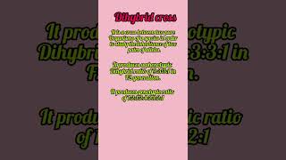 Dihybrid cross shortsfeed shorts youtubeshorts shorts [upl. by Elberta]