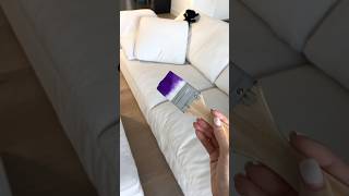 Staining my white couch with purple paint How to remove paint stains from a white couch 😱 [upl. by Giralda555]