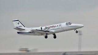 Maleth Aero Cessna 550B Citation Bravo 9HPAL departure at Munich Airport [upl. by Illah]