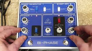 Behringer BiPhase pedal newer pedals are labelled as Dual Phase [upl. by Sunev]