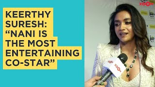 Keerthy Suresh REVEALS Nani is the most entertaining costar at the 69th Filmfare Awards South 2024 [upl. by Neurath107]