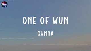 Gunna  one of wun lyric video [upl. by Ahsinet]