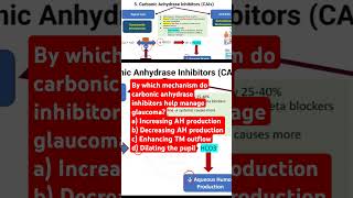 By which mechanism do carbonic anhydrase inhibitors help manage glaucoma glaucomaresearch [upl. by Bywaters]