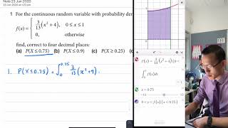 Probability Density Functions QampA 1 of 2 Evaluating probabilities [upl. by Yereffej]