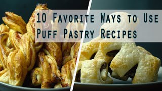 10 Favorite Ways to Use Puff Pastry Recipes [upl. by Birck]