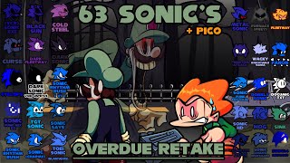 FNF  Overdue Retake  63 Sonics  Pico Marios Madness v2SonicOVERDUE [upl. by Chick]