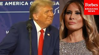 SHOCK MOMENT Trump Explains Why Wife Melania Didnt Believe Golden Showers Story At Iowa Rally [upl. by Tolland935]