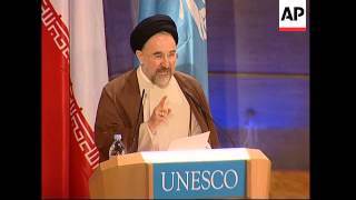 Iranian President Mohammad Khatami on unofficial visit [upl. by Aramat488]