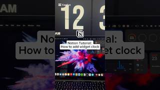 How to Add widget clock in Notion notion notiontutorial notionwidget [upl. by Cela861]