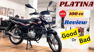 Bajaj New Platina 100cc Bike Update Price Mileage Features Top Speed Detail Review  Platina 100 [upl. by Sivel611]