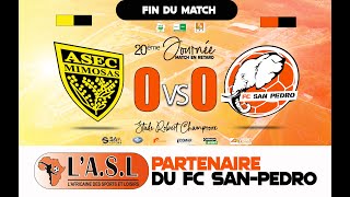 Ligue 1Saison 20212022  ASEC MIMOSAS 0 vs 0 FC SANPÉDRO Match complet [upl. by Einaffit]