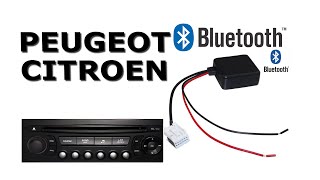 BLUETOOTH AUX PEUGEOT CITROEN RD4 RD43 RD45 308 207 BIPPER C3 [upl. by Lala820]