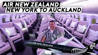 Ultra Long Haul  Air New Zealand B787 New York to Auckland Flight [upl. by Elleira846]