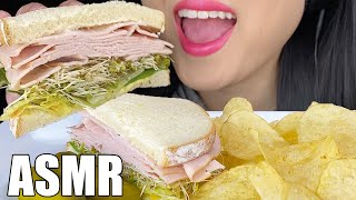 ASMR Classic Turkey Sandwich  Potato Chips Crunchy Eating Sounds NO TALKING  ASMR Phan [upl. by Lashonda]