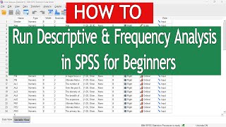 SPSS DESCRIPTIVE amp FREQUENCY ANALYSIS amp REPORTING  SPSS for Beginners 4 [upl. by Miguel612]